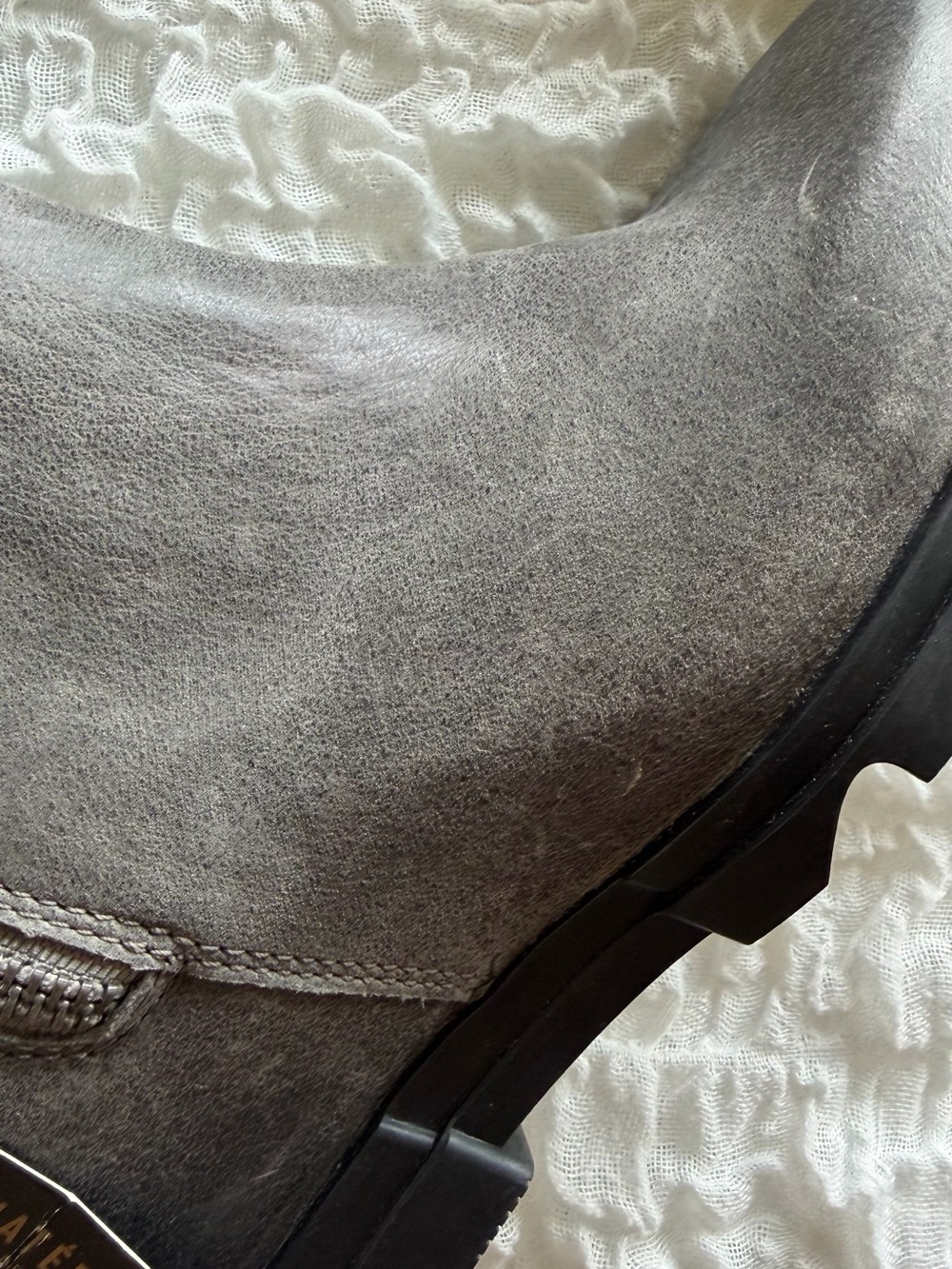 NWT Sorel Joan of Arctic Wedge III Zip Quarry Black 9.5 - Picture 12 of 13